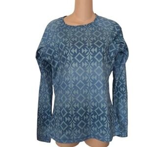 Nike‎ Pro Women's Shirt Medium Blue White